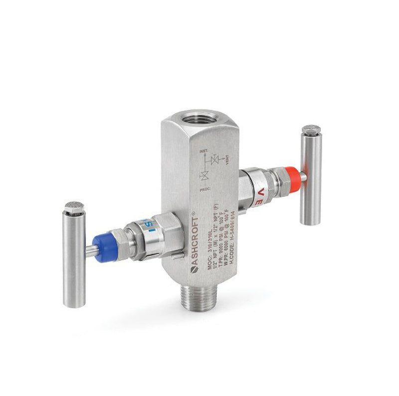 Manifold de montaje de 3/4"NPT y 3/4" NPT  (6000 psi) Ashcroft